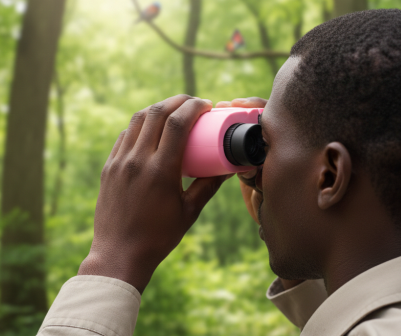Eyebre 10×22 Compact Binoculars pink